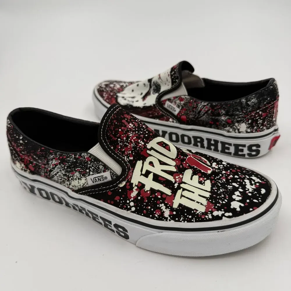 VANS x Friday The 13th Slip-On Jason Voorhees 6.5 Men 8 Women Glow in The Dark - Picture 9 of 12
